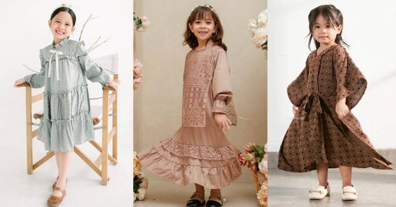 Nevada Look Alike Vest Collar Midi Dress Anak Perempuan main image 1